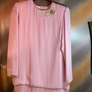 Size 12 formal mother of the bride dress. Pink “Ursula” tag Pic is true color B2